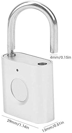 WODMB Lock de porta eletrônica Lock Smart Mini Smart Finger Finger Padlock Lock Recarregável Bloqueio de Segurança para Mochila Gabinete de Balcha