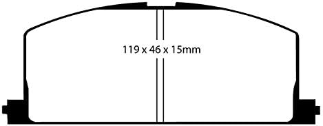 Freios EBC DP4453R Yellowstuff Street and Track Brake Pad