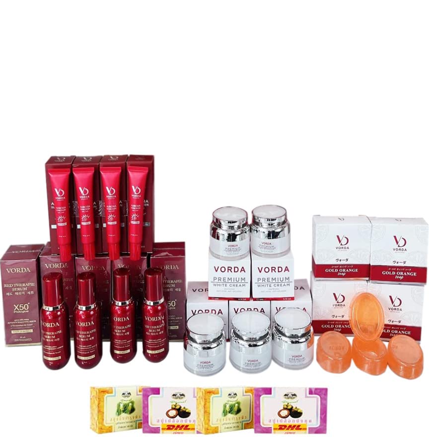 Novo conjunto R-8022 BaiPor Protection SunScreen SPF 50 PA ++ VORDA Creme premium 17 PCS Lifetando DHL Express por THAGIFTSHOP