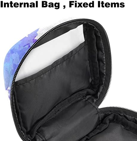 Bolsa de armazenamento de guardanapos sanitários de oryuekan, bolsas de zíper menstrual reutilizável portátil, bolsa de