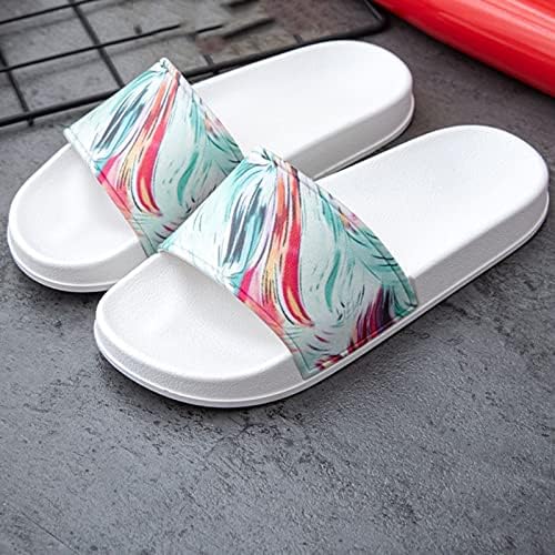 Grilhões de moda feminina de Gufesf, sandálias de dedo do pé aberto para mulheres praia chinelos de verão sandálias de deslizamento