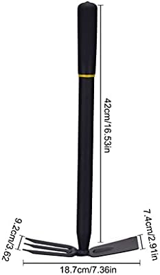 2 polegada de duas pequenas ferramentas de jardinagem dupla pequena enxada forte e afrouxando a ferramenta da mão do solo