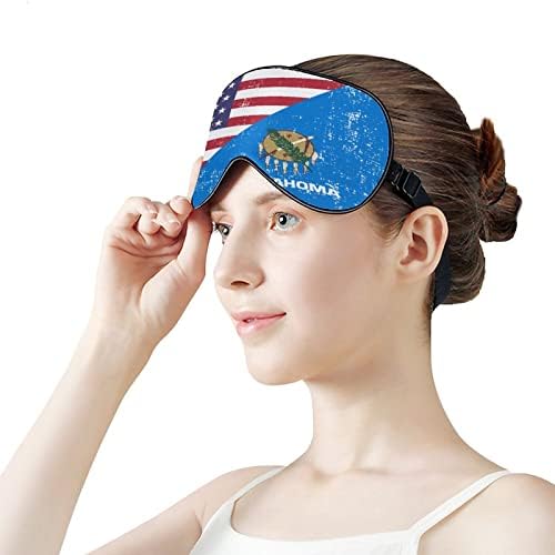 America Oklahoma State Bandeira Dormente Máscara Cegada Másce