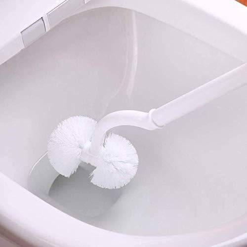 Escova de vaso sanitário cdyd suporte - pincel de escova de vaso sanitário pincel de vaso sanitário com base dupla de escova esférica dupla