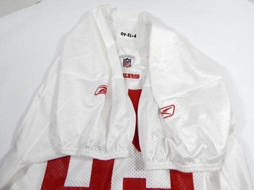 2009 San Francisco 49ers 65 Jogo emitido Jersey White Practice XL DP32806 - Jerseys de jogo NFL não assinado