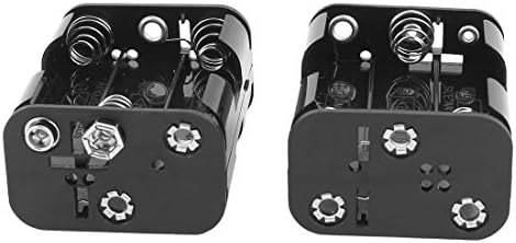 Aexit 3pcs carregador preto e conversores duplo lado 6x1.5V AA Caixa de caixa de carregadores de bateria de bateria AA AA