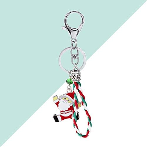 PretyZoom Papai Noel Chavelchain Rhinestone Chain Chain Beautiful Key Ring Decor for Key Bag Party Favors