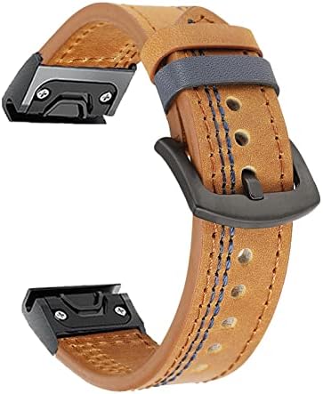 NYCR para Garmin Fenix ​​5 5x mais 6 6x Pro 3 HR Smart Watch Leather Band Straplet para Forerunner 935 945 Pulseira Quick
