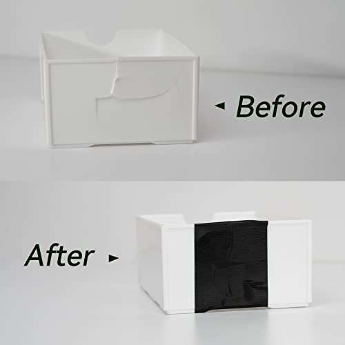 Fita de ducto preto Reniteco- 2 polegadas x 10 jardas, fita adesiva pesada, impermeável, resistente, sem resíduos, bloqueio de UV, pacote de 1