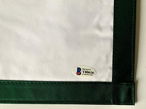 Nick Faldo assinou a bandeira Masters 2021 Masters PGA Augusta National Beckett Coa