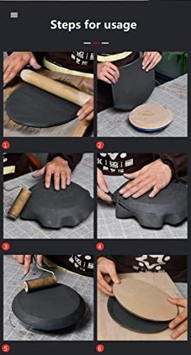 Claytools de argila bem -intensificados Ferramentas de mofo Cerâmica Placa de cerâmica Formando molde Placa de tração de manuseio