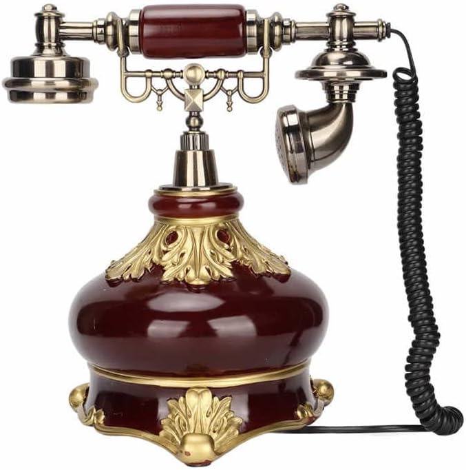 Houkai Vintage Telephone Antique Função de armazenamento poderoso para sala de estar para quartos para escritório