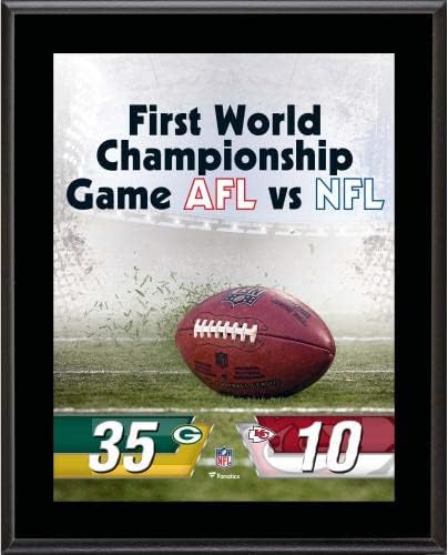 Green Bay Packers 10,5 x 13 Pacote de placa campeão do Super Bowl sublimado - Placas e colagens da equipe da NFL