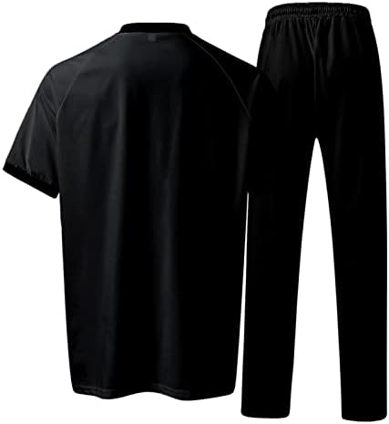 Melhores conjuntos de masculinos 2 peças roupas de moda de moda de moda conjunto casual Conjunto de mangas e calças curtas e tamanhos