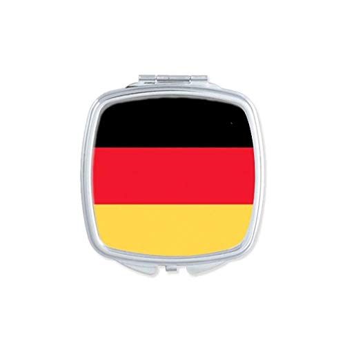 Alemanha Flag National Europa Mirror espelho portátil Compact Pocket Maquiagem de dupla face vidro