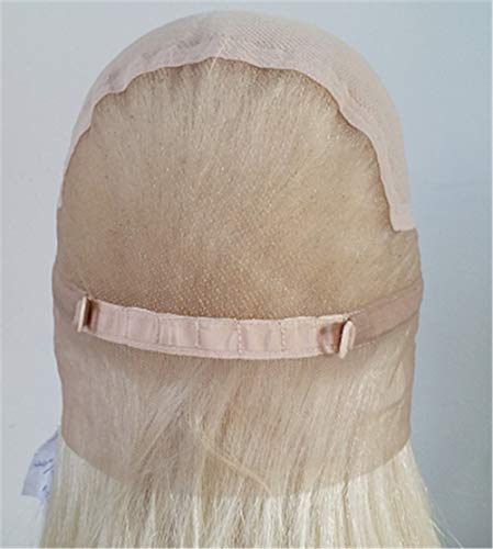 Susanki Blonde Wigs Front Front Bob Style 613# Bleach Nó cabelos humanos Perucas de renda cheia para mulheres negras, 10