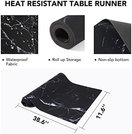Placas quentes de mesa de trivet Placas quentes Mate 12 x 40 polegadas Tabela resistente ao calor Protetor Protetor à prova d'água