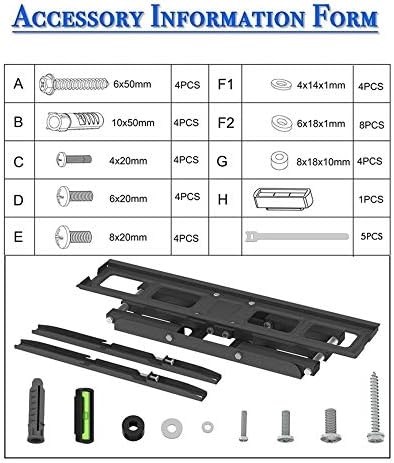 Parede da TV de suporte de aço inoxidável para a maioria das TVs curvas planas de 32 a 70 polegadas, parede de TV de cama final da cama até 50 kg de altura de inclinação ajustável, max vesa 600x400mm