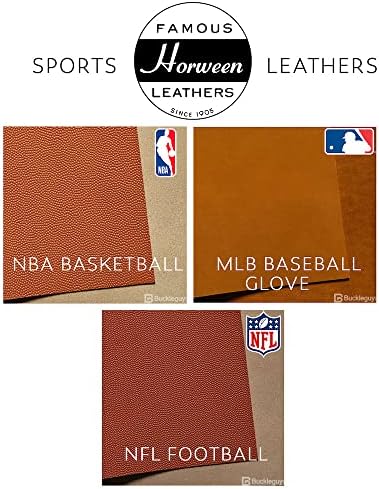 Buckleguy.com Horween Basketball Leather Painel, laranja, vários tamanhos