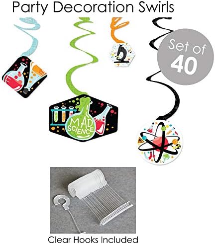 Big Dot Of Happiness Scientist Lab - Ciência da Ciência Mad Supply Baby Supplies - Banner Decoration Kit - FuLDE Pacote