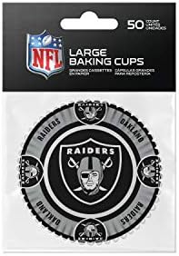 SportsVault NFL Oakland Raiders Baking CupsLarge, cores da equipe, tamanho único