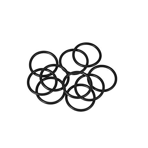 UXCELL NITRILE RAING RINGS 27MM OD 22mm ID de 2,5 mm de largura, junta de vedação métrica para encanamento de máquinas automotivas,