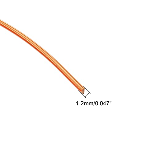 UXCELL 1,2mm dia Magnet Fio de fio esmaltado Bobina de enrolamento de arame de cobre 49,2 pés amplamente utilizada para indutores de transformadores