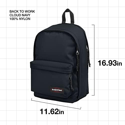 Eastpak de volta ao trabalho Backpack - Bag para a escola, laptop, viagens, trabalho ou bookbag - Cloud Navy