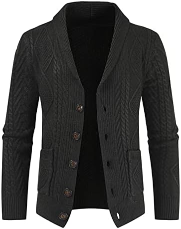 Jaqueta para homens moda lapela casual casaco casaco comprido manga longa camisetas de malha de malha