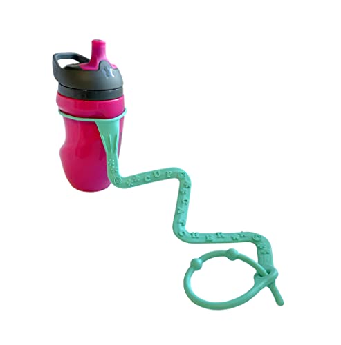 Brilli Baby Cup Catcher Sippy Cup, garrafa, brinquedo, lanchonete para prender ao seu carrinho, trela de trela para proteger os