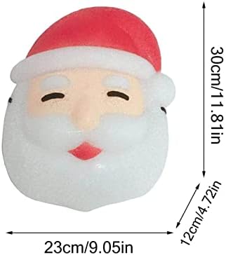 Riqingy Christmas Lightshade Decor de Papai Noel Claus alpendre o abajureiro brilhante Light Light Ornament Creative Festive