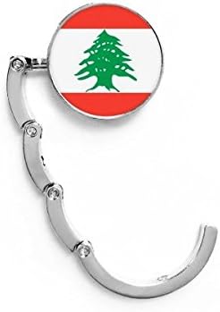 Bandeira nacional do Líbano Country Table gancho Decorativo Extensão de Extensão dobrável cabide
