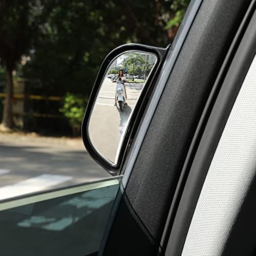 2pcs traseiro espelho traseiro do passageiro espelho cego ajustável, vidro real, espelho de vista lateral do SUV de carro