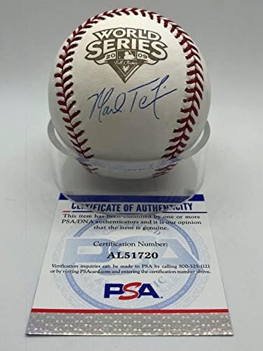 Mark Teixeira Rangers assinou o Autograph 2009 World Series Baseball PSA DNA - Bolalls autografados