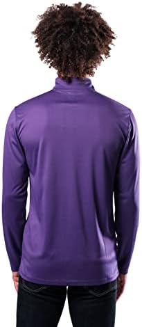 Ultra Game NBA Men's Quarter Zip Pullover Camiseta Athletic Quick Dry T-Shirt
