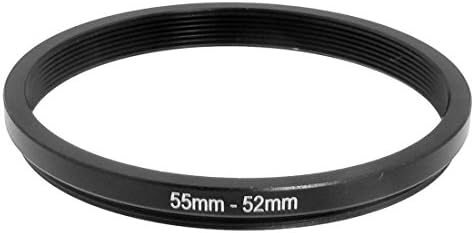 UXCELL 55mm-52mm 55 mm a 52mm Adaptador de anel preto para câmera