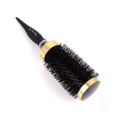 Upit grande pente de escova de cabelo de cerâmica redonda para enrolamento volumizador
