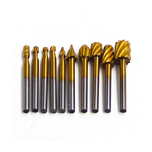 6/10pcs hss hss rotar multi -ferramenta bit rabrinho de moinho de fixação compatível com alta velocidade de aço rotativo