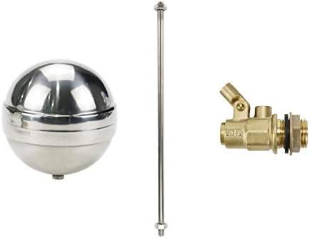 Tsnamay 1/2 DN15 Válvula de flutuação de bronze em aço inoxidável Válvula de água float ajustável para hidráulica, pneumática