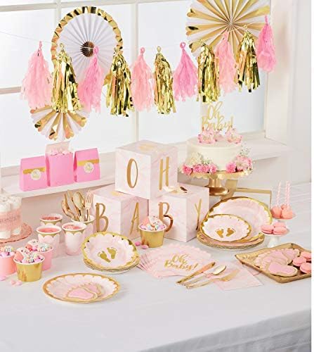 Tocada de mesa de papel de mármore para conversão criativa, 54 x 102, rosa, branco e ouro