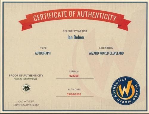 Ian Bohen Yellowstone assinou 8x10 Foto autografado Wizard World 3 - Fotos autografadas da NBA