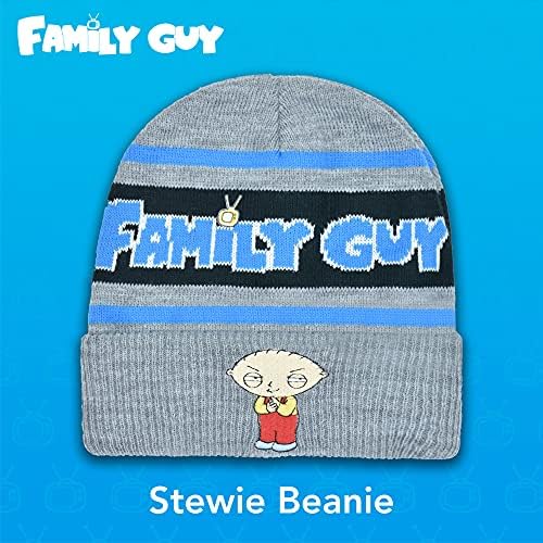 Conceito One Family Guy Stewie maconha o chapéu de gorro com alojamento acrílico, Heather Gray, um tamanho único