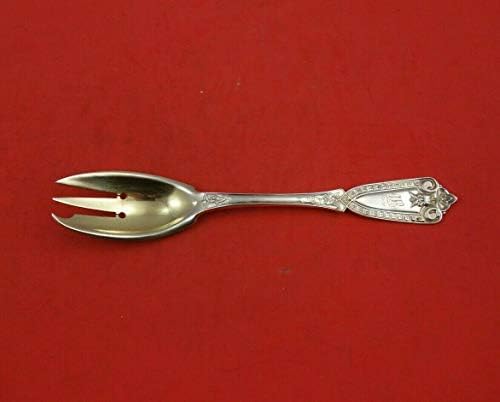 Ivy por Whiting-Hebbard Sterling Silver Pastry Fork 3-Tines 2-Holes 6 Heirloom