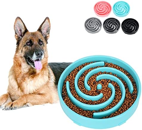 Grande tigela de cachorro de alimentação lenta, labirinto de comida de cachorro interativa, anti -engulando uma alimentação