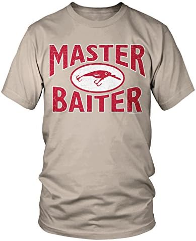 Baiter mestre masculina da Amdesco, camiseta de pesca engraçada incrível e engraçada