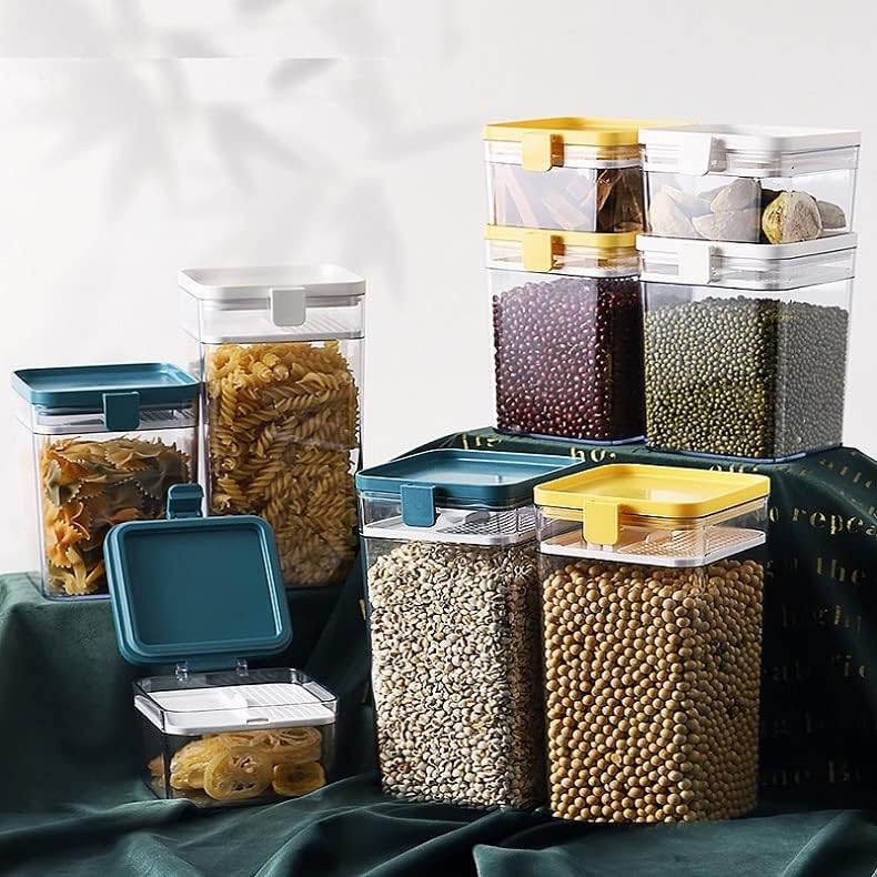 Liruxun Alimentos Dispensação de contêiner Jarros de armazenamento de grãos selados contra caixas de armazenamento de alimentos Gadgets de cozinha de cozinha