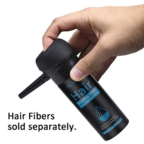 Fibras de construção de cabelo Bomba de pulverização 2-em 1 Kit Conjunto premium Formulação de construção de cabelos ， corretivo natural de perda de cabelo para homens e mulheres （0,97 oz）