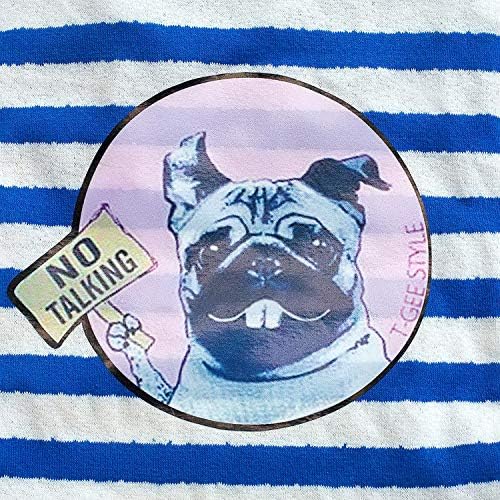 Camiseta de cachorro pequeno zunea para meninos meninas listras de verão camisa de algodão tanque de tampo top puppy roupas de gato coletes azul s