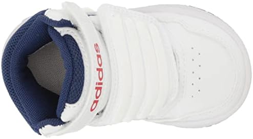 Adidas Kids Hoops 3.0 Sapato de basquete intermediário, branco/victory azul/melhor escarlet, 9,5 Usisex USEDDLER