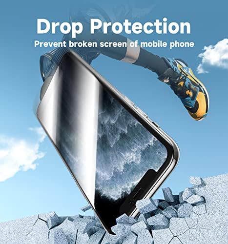 Magic John 2 2 Pacote para iPhone 11 Pro/iPhone X/iPhone XS Protetor de tela de vidro temperado de 5,8 polegadas, instalação
